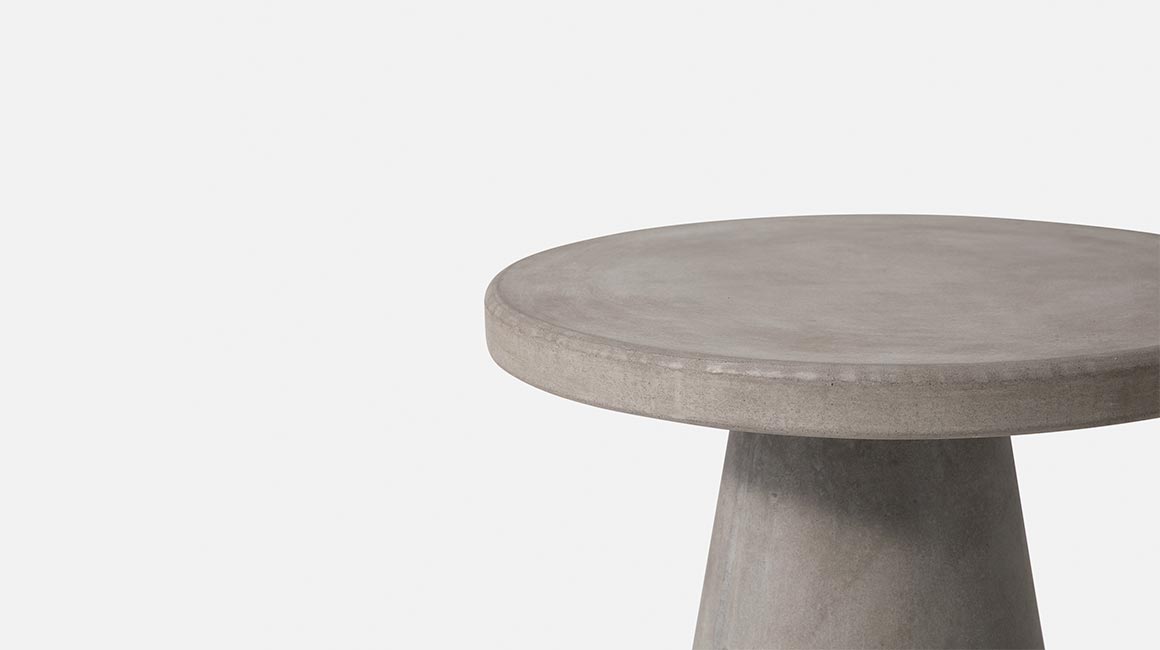 Mesa Geometric Base Concreto Petit de Luxo Moderna, Aço, Madeira, Design Minimalista 01