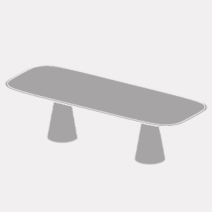 mesa geometric retangular